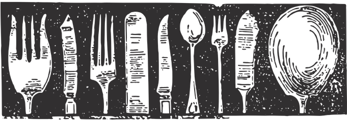 Silverware Knife Fork Spoon Utensil Cutler - Çatal Kaşık Vektörel Png (680x340), Png Download