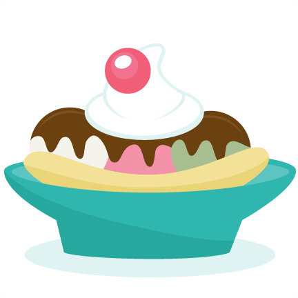 Png Collection Of Free High Quality Graphics - Banana Split Clipart Png (432x432), Png Download