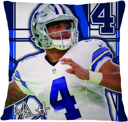 Dak Prescott Pillow - Dallas Cowboys Birthday Cake Topper Set Featuring Dak (480x480), Png Download
