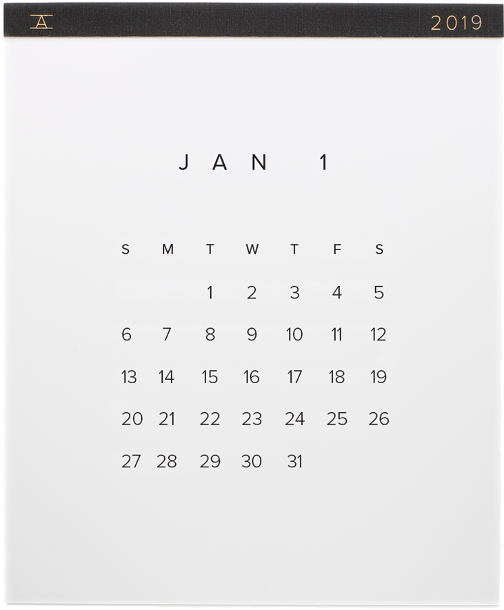 Appointed Wall Calendar 2019 V=1535221614 - Calendar (1000x1000), Png Download