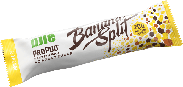 Propud Protein Bar Banana Split - Banana Split Protein Bar (624x300), Png Download
