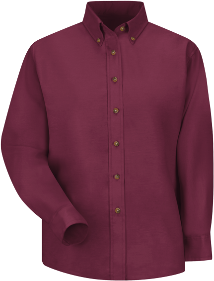 Women's Long Sleeve Poplin Dress Shirt - Shirt (600x600), Png Download