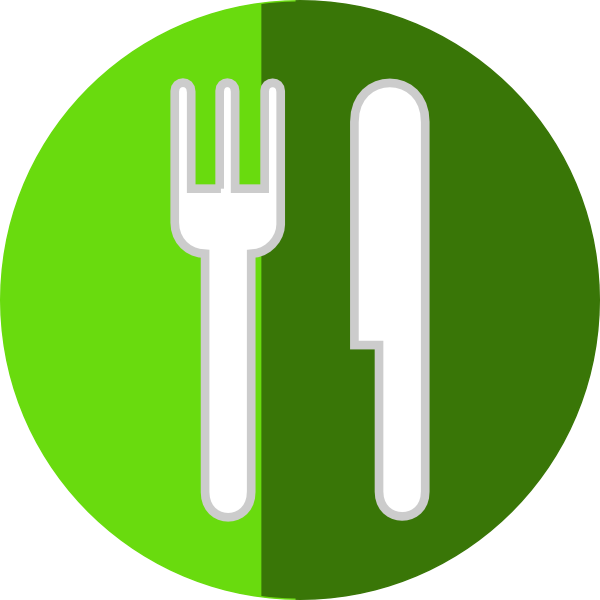 Plate Knife And Fork (600x600), Png Download