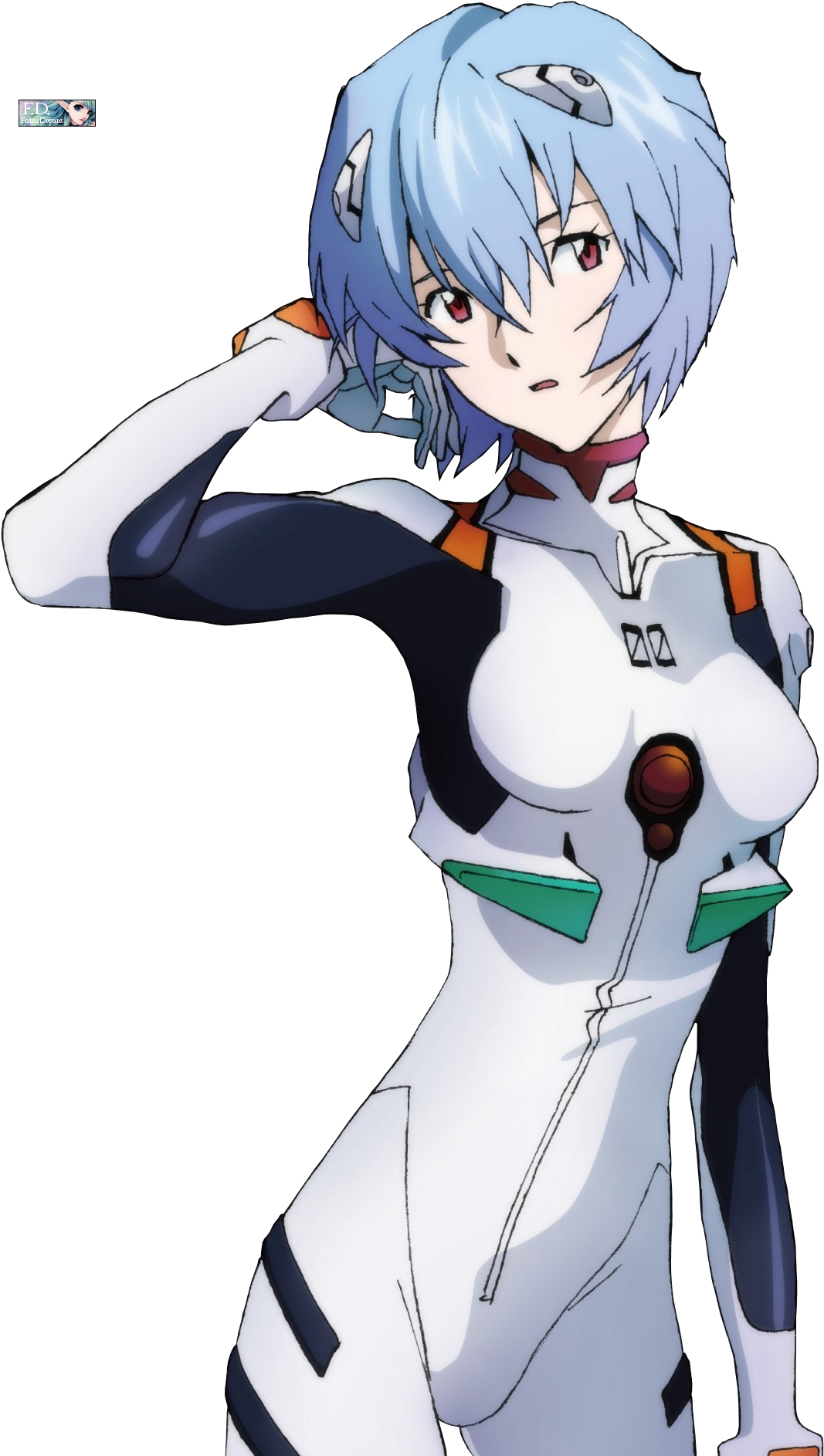 Renders Rei Ayanami Pilot White Combination Neon Genesis - Ayanami Rei Wallpaper Phone (1166x1975), Png Download