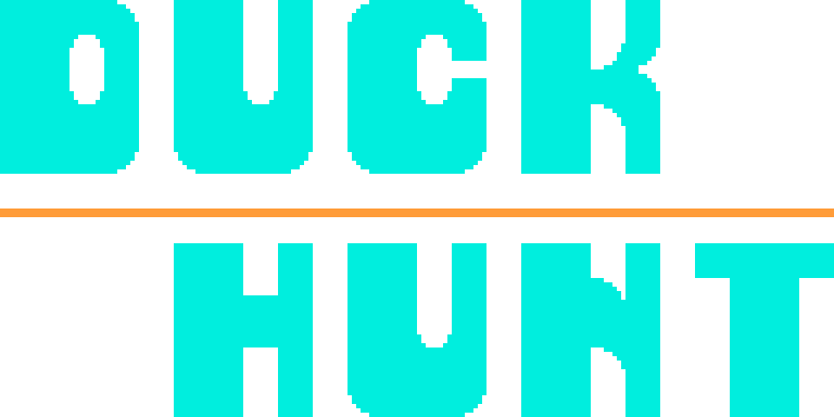 Duck Hunt Logo - Duck Hunt Logo Transparent (768x384), Png Download