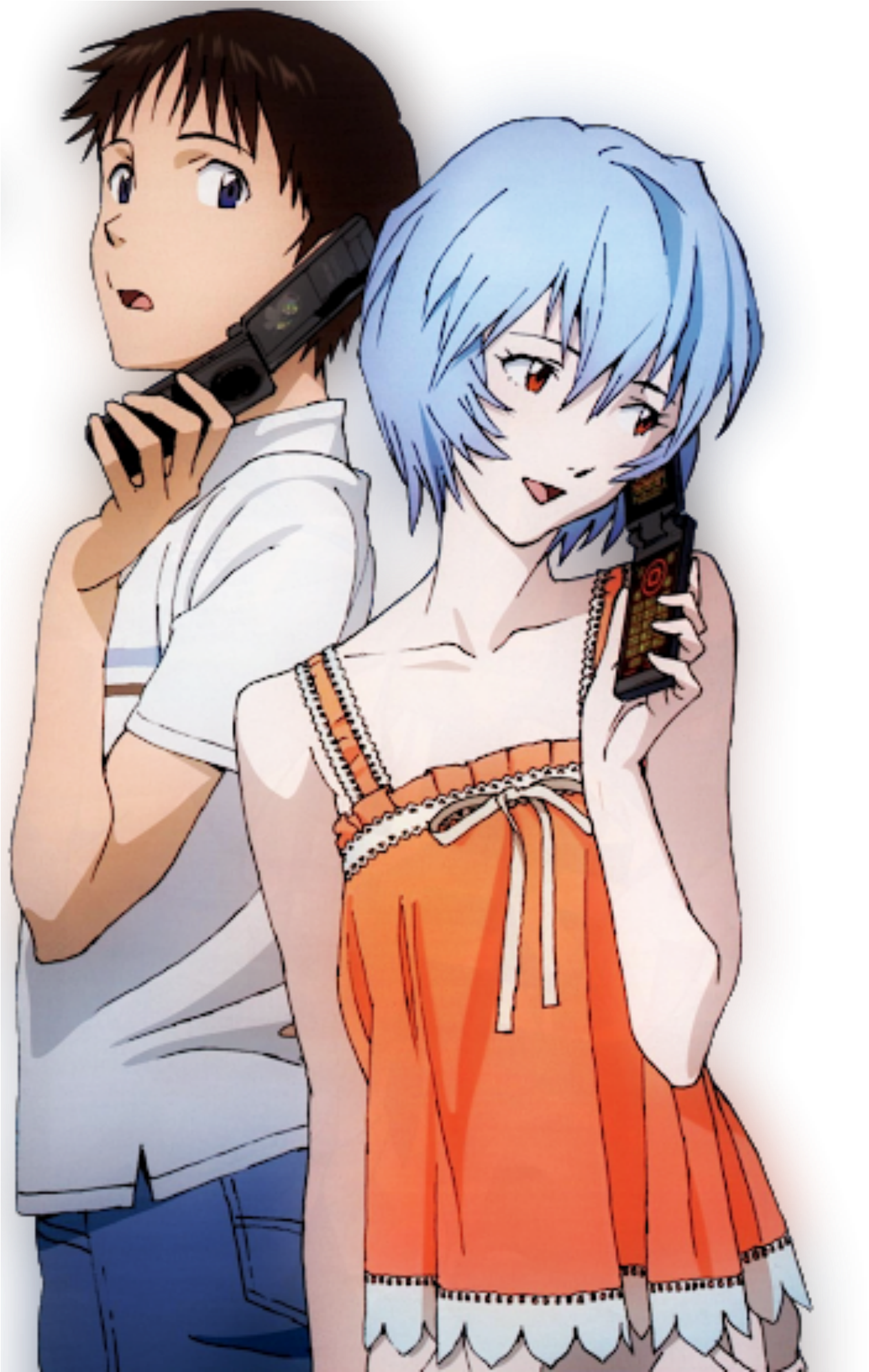 Shinji-rei Watch Manga, Manga To Read, Hot Anime, Anime - Shinji Ikari X Rei Ayanami (1354x2123), Png Download