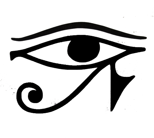 Clipart Black And White Egypt Drawing Eye - Eye Of Horus Png (500x500), Png Download