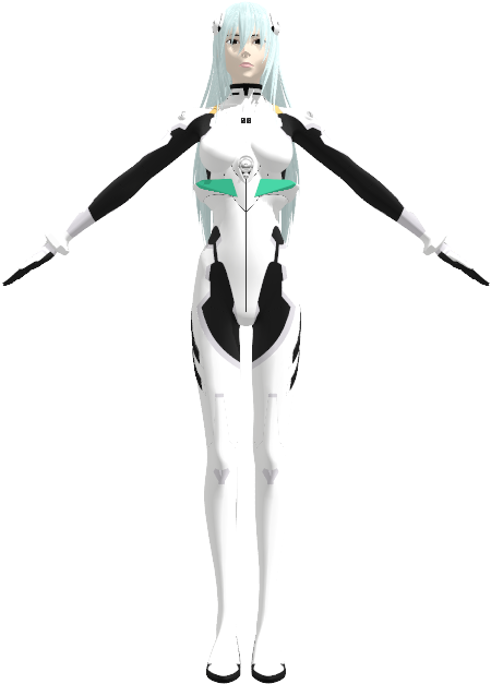 Rei Kuroyu - Rei Ayanami Mmd Download (480x640), Png Download