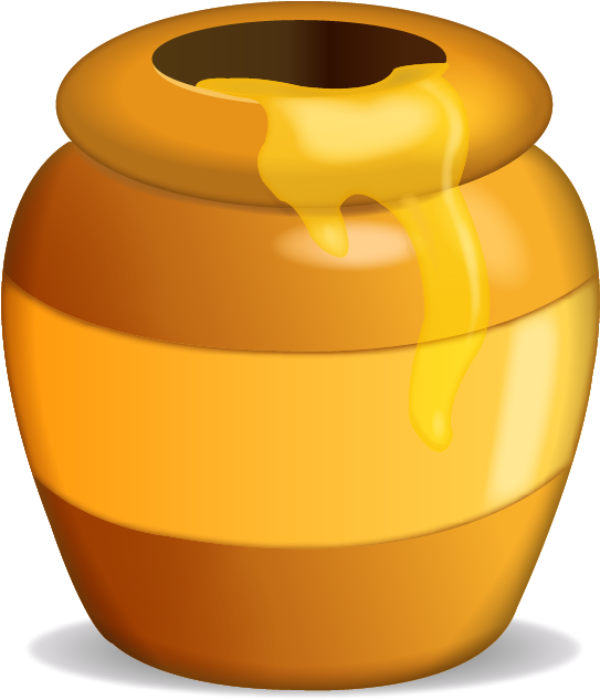 Honey Pot Emoji $0 - Honey Emoji Png (640x640), Png Download