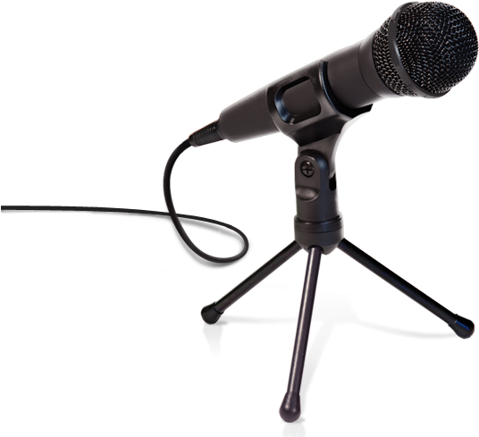Spotlight - Microphone On A Stand Clipart Transparent (710x500), Png Download