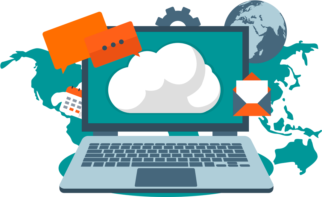 Tecnologia Png - Internet Y Almacenamiento De La Nube (1080x664), Png Download