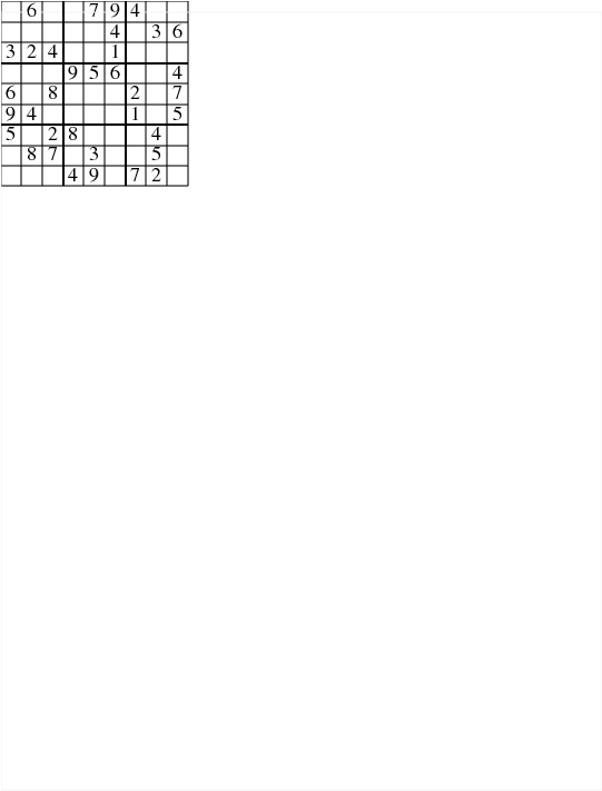 A Png Image Of A Sheet Of 12 Sudoku Grids, Only One - Monochrome (540x720), Png Download