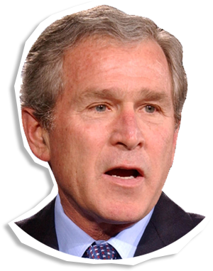 Markets Experienced A “trump Bump” After The Election, - George Bush Head Transparent Background (400x400), Png Download