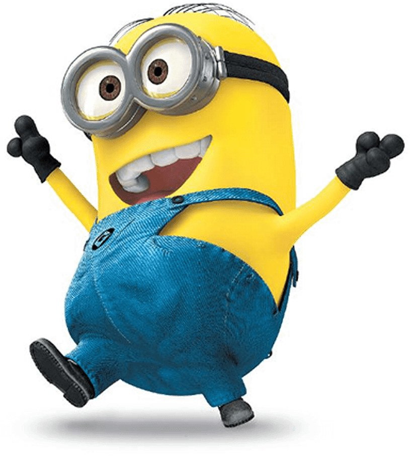 At The Movies - Happy Dancing Minion Gif (1022x971), Png Download