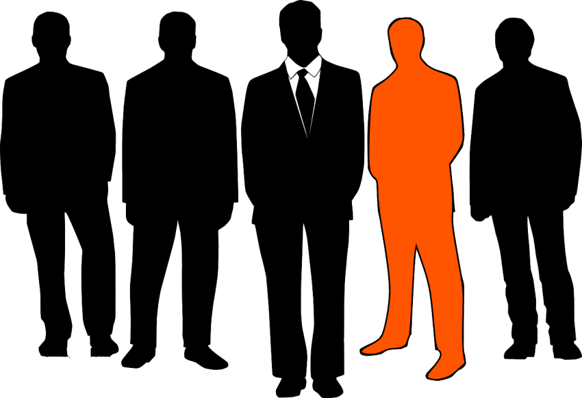 Businessmen Leader Group Business Men Oran - Group Of People (497x340), Png Download