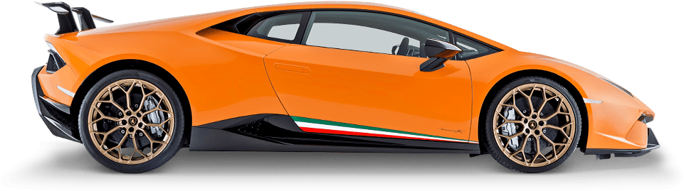 Huracán Performante Spyder - Lamborghini Huracan Performante Side View (1000x290), Png Download