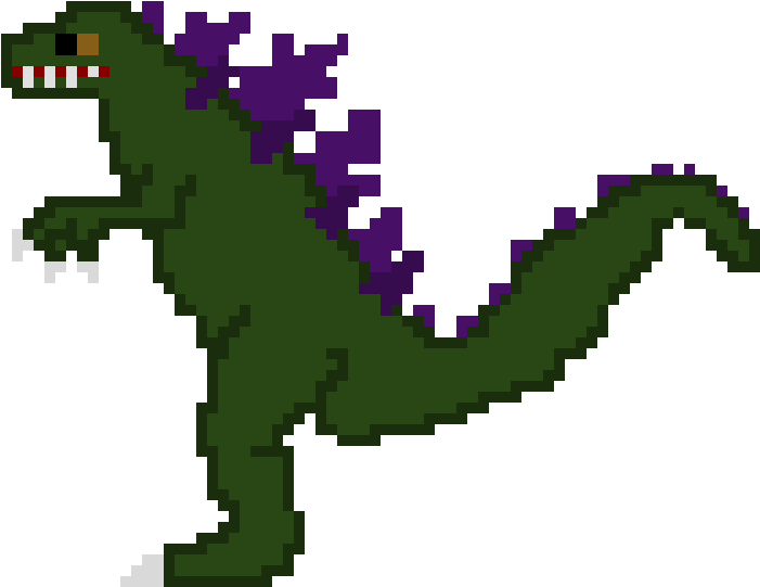 Godzilla - Godzilla Pixel Art Maker (860x610), Png Download