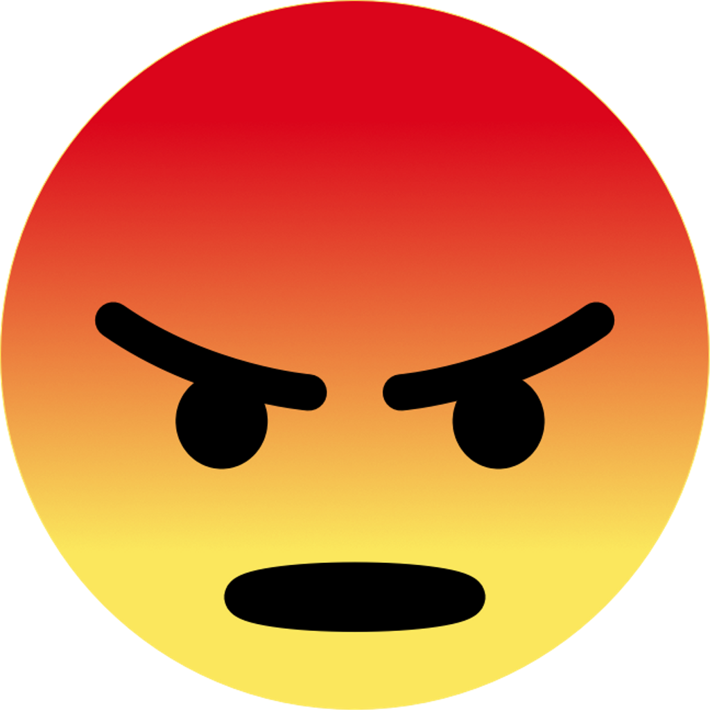 Facebook Angry Emoji Png - Facebook Angry Emoji (1024x1024), Png Download