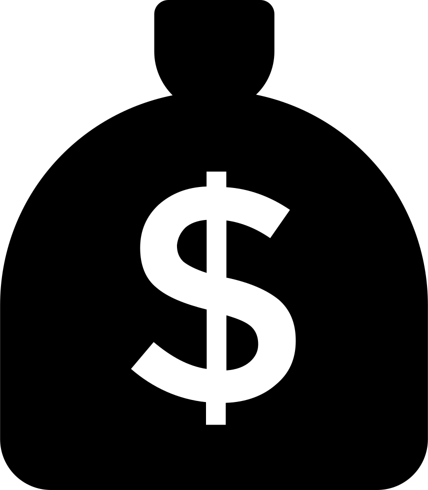 Money Bag With Dollar Sign Comments - Dollar Sign Icon White (856x980), Png Download