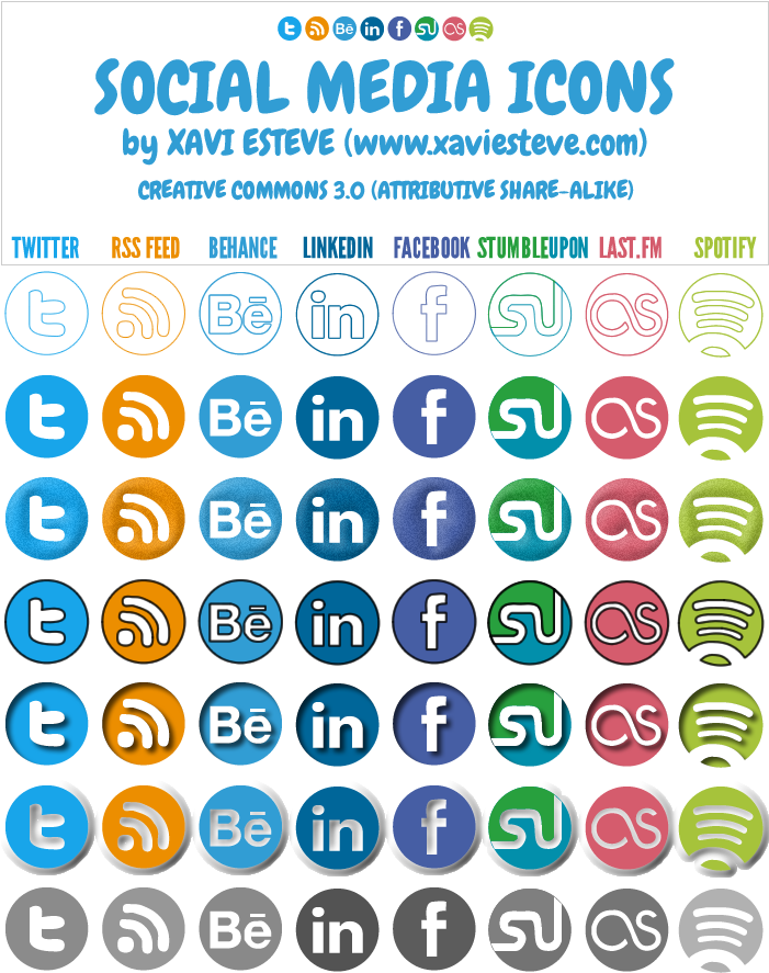 Social Media Png Pack Spotify (700x894), Png Download