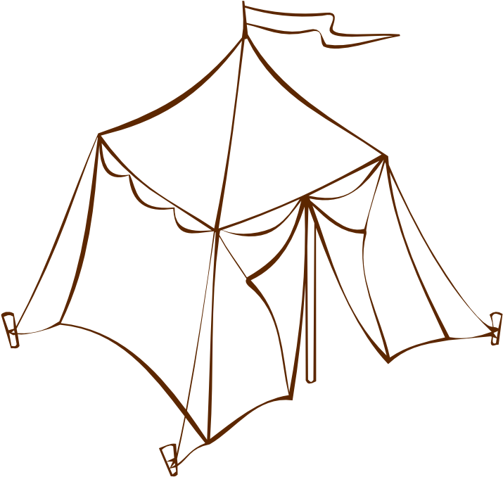 Free Vector Tent Clip Art - Tent Clip Art (600x569), Png Download
