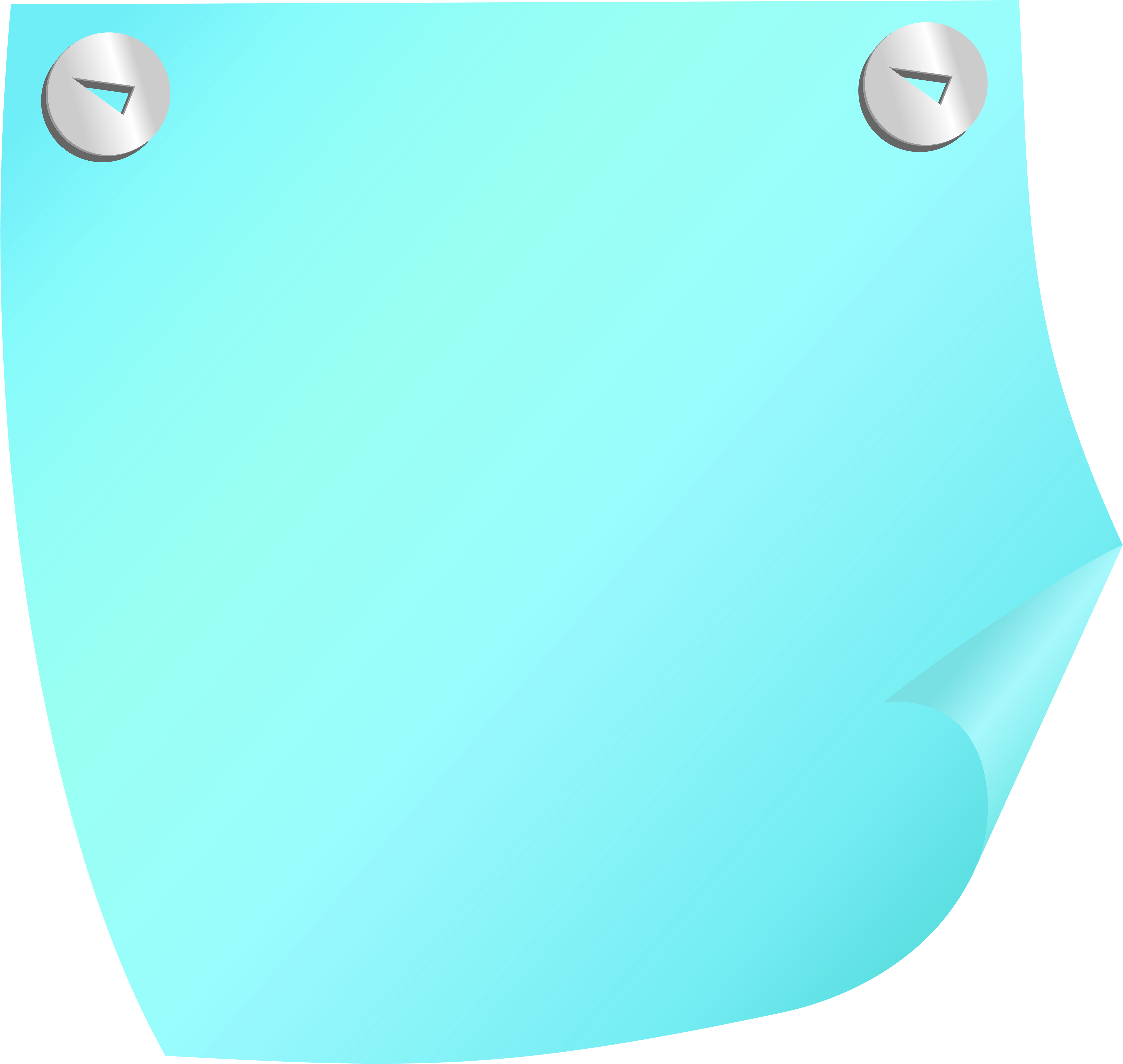 Sticky Note Blue Png Clip Art - Blue Sticky Notes Png (6346x6000), Png Download