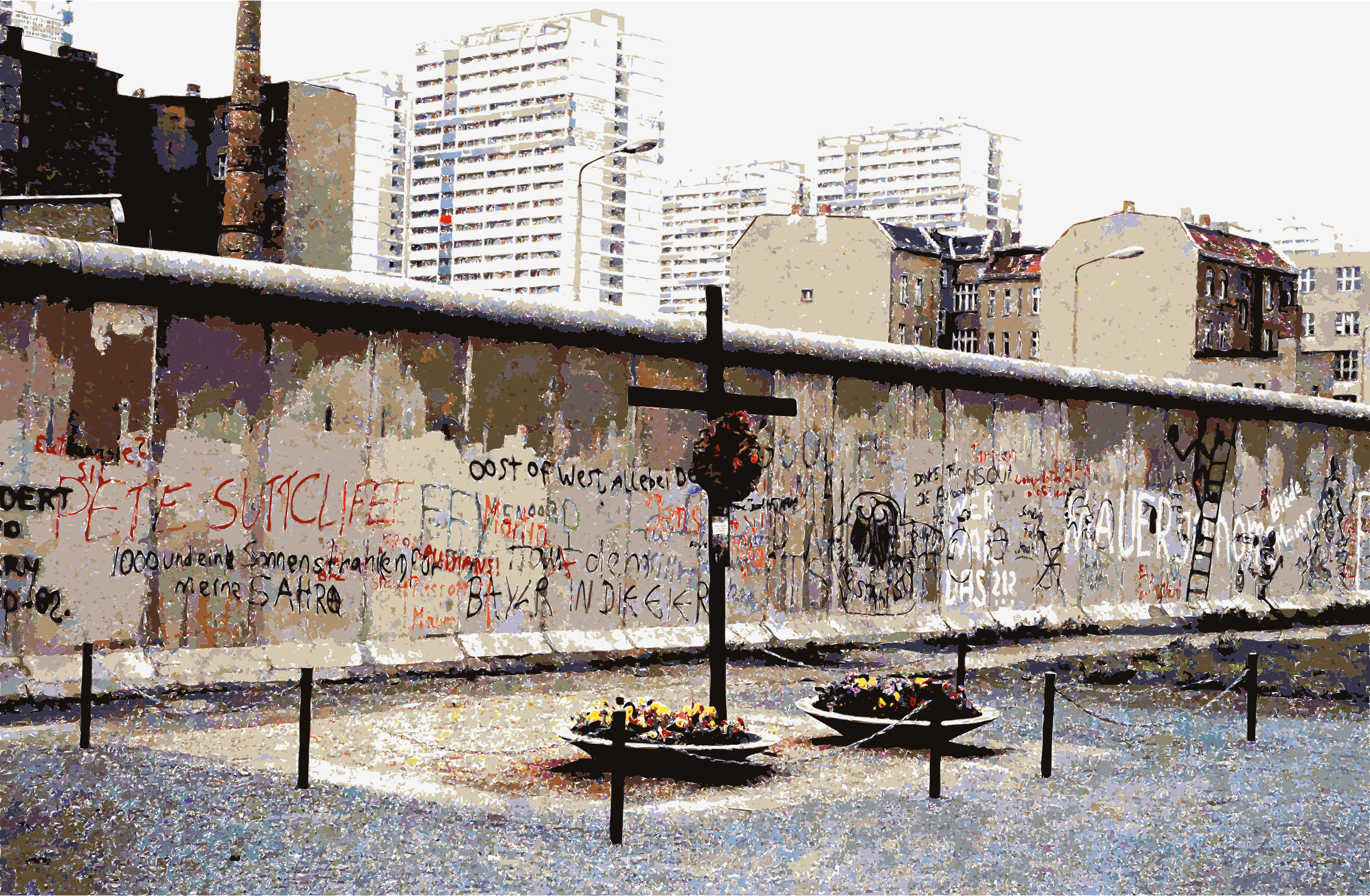 Big Image - Berlin Wall Memorial (2400x1570), Png Download