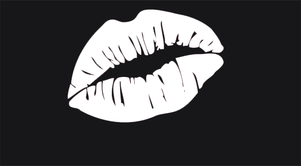 Lips Buy Now - Lips Black And White Png (590x326), Png Download