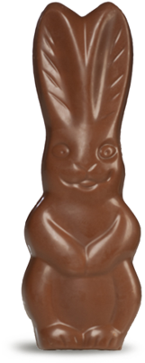 Easter Chocolate Bunny Png - Chocolate Bunny (480x425), Png Download