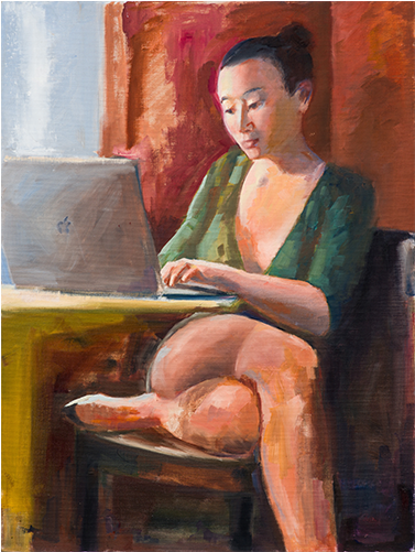 Slideshow Portraits Coffee Shop - Sitting (740x500), Png Download