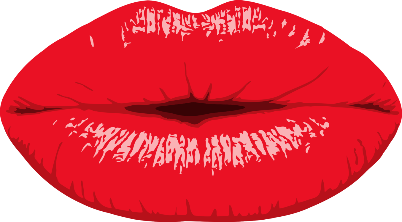Lip Can Stock Photo Mouth Drawing Kiss - Lip Clipart (614x340), Png Download