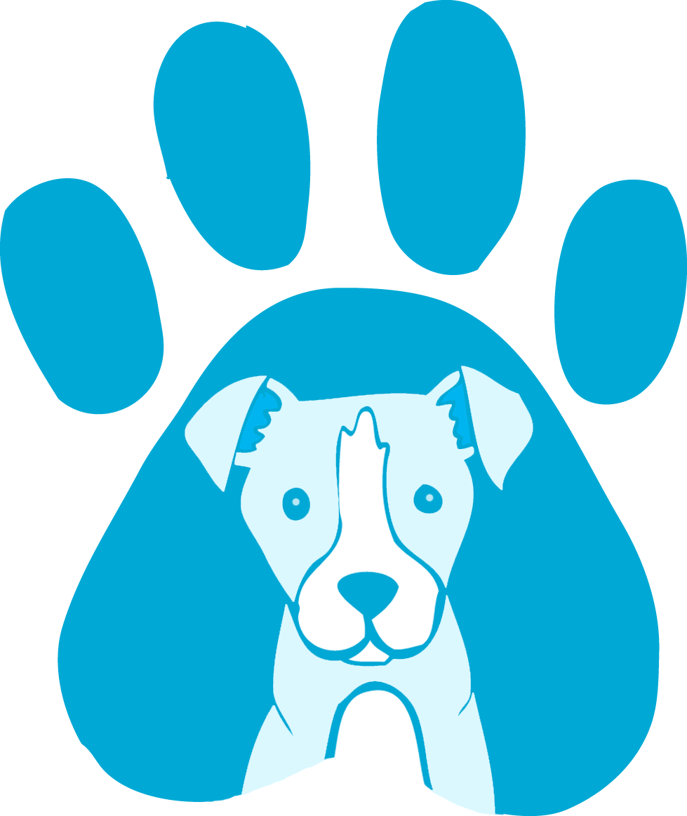 Paw And Dog 1 Colour 3 Tone - Dog Paw Cartoon Png (979x1163), Png Download