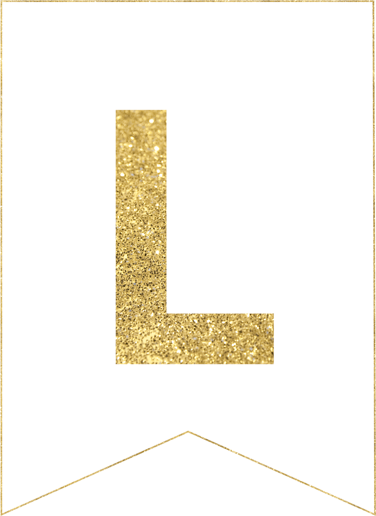 Gold Free Printable Banner Letters Use Our Gold Free - Birthday (1736x2431), Png Download