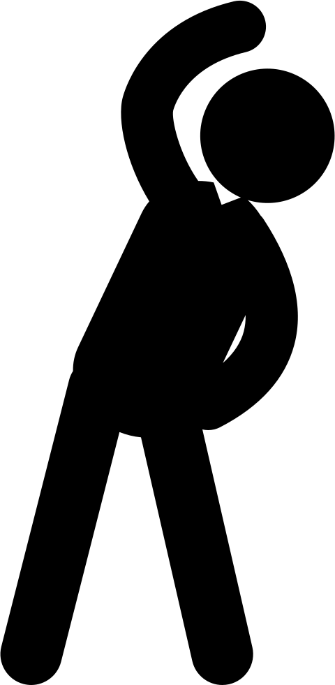 Clip Library Stock Man Practicing Exercise Png Free - Exercise Symbol Png (480x981), Png Download
