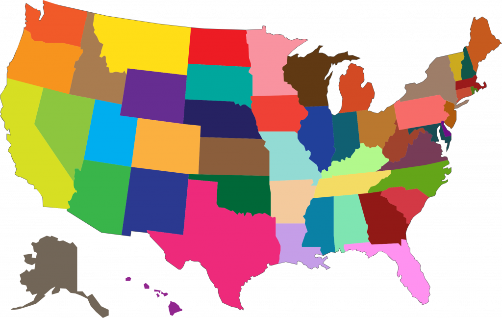 Us Map Clipart Transpatent Map Data (1024x648), Png Download