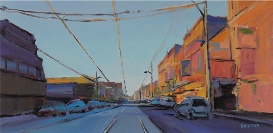 Downtown Sunshine Painting - Painting (900x900), Png Download