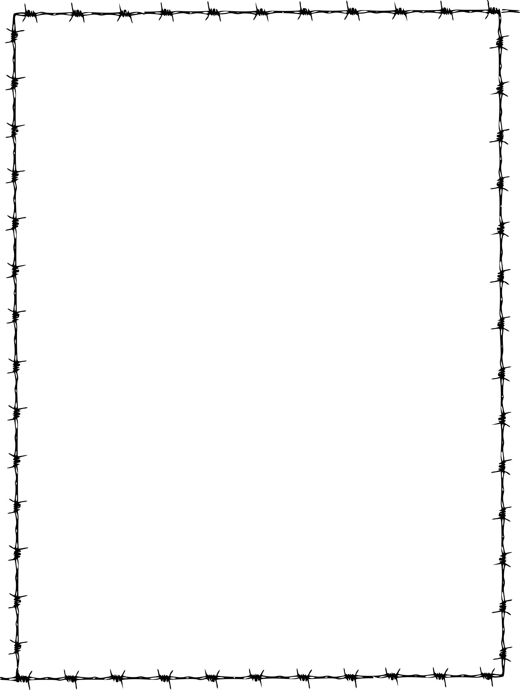 This Free Icons Png Design Of Barbed Wire Border (1808x2400), Png Download