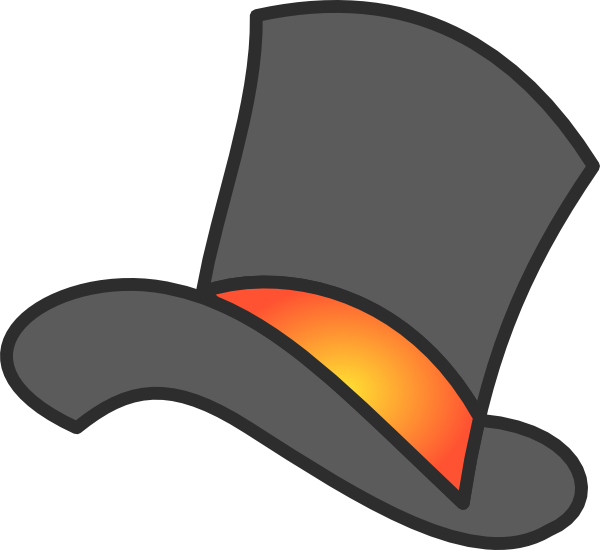 How To Set Use Gray Top Hat Clipart (600x550), Png Download