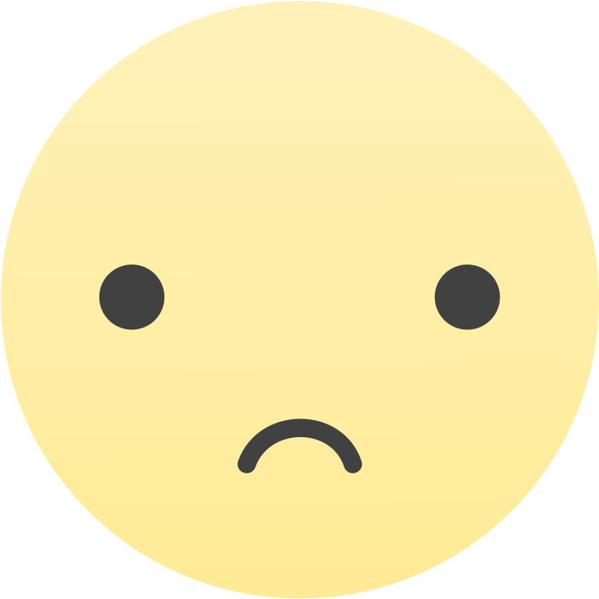 File - Antu Face-sad - Svg - 2016 (1024x1024), Png Download