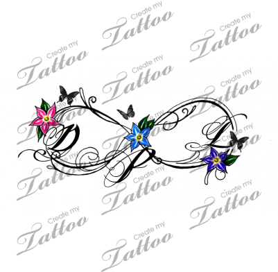 Infinity Initials - Sisters Infinity (400x400), Png Download