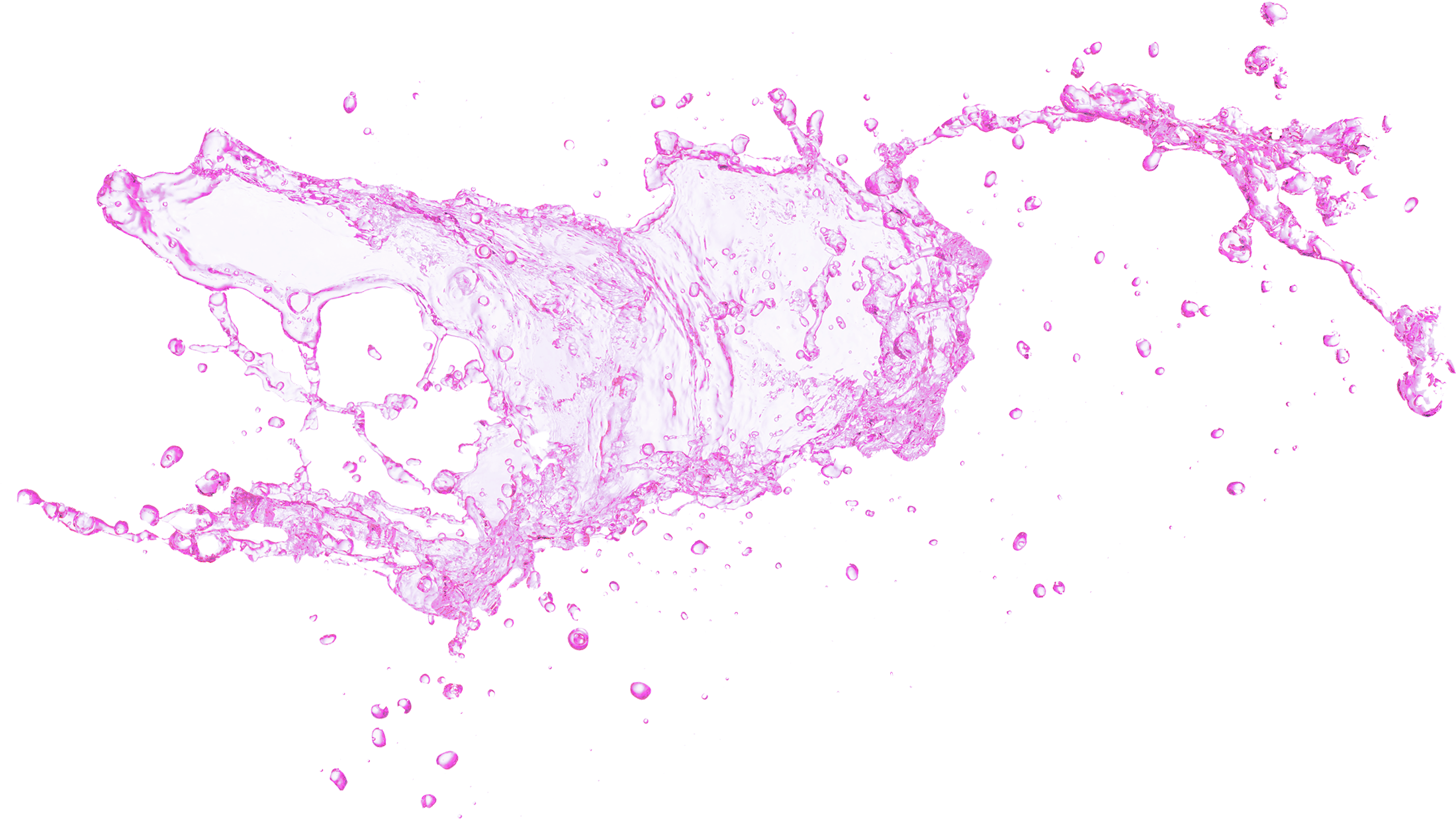 Pink Splash Png - Cosmetics (2207x1300), Png Download