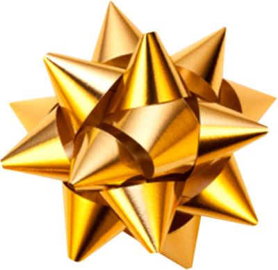 Download Gold Ribbon Png Free Download - Gold Christmas Bow Transparent