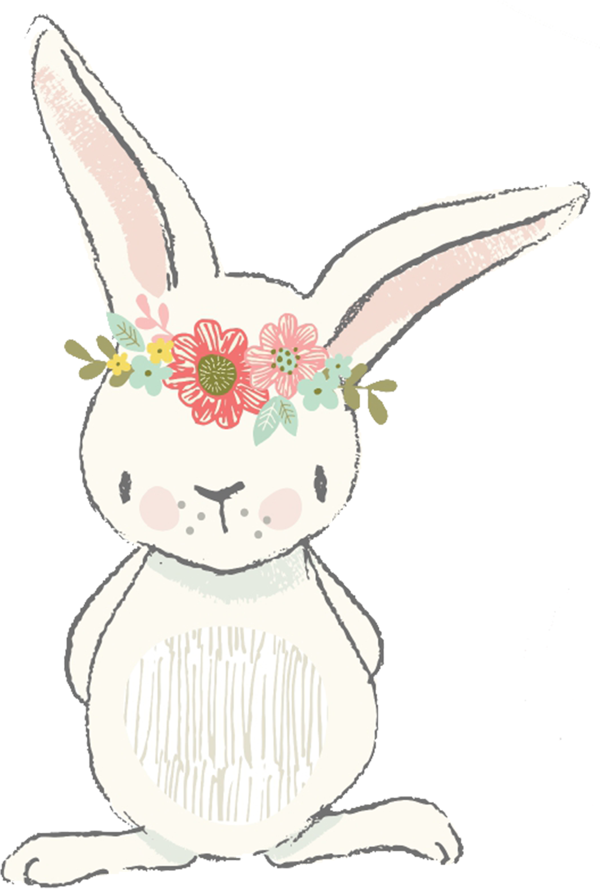 Pin By Kelly Landry On Watercolor & Acrylic - Bunny Watercolor Clipart (1200x1764), Png Download