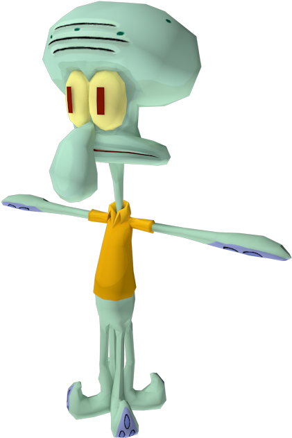 Lights, Camera, Pants Squidward Tentacles Technology - T Pose Png (750x650), Png Download