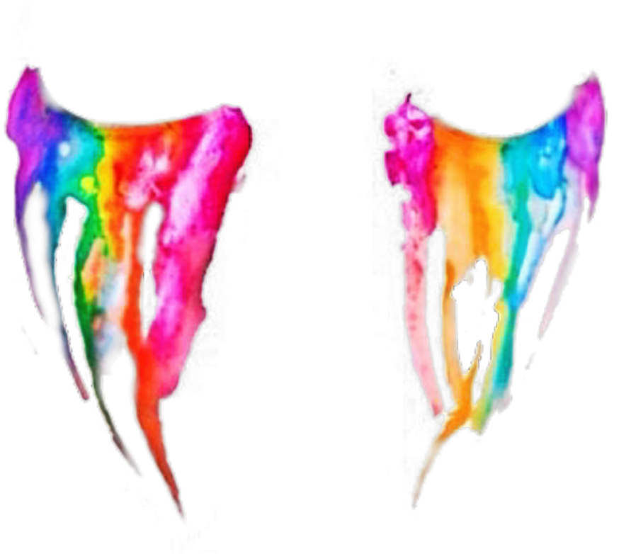 Rainbow Tears Smudge Mascara Svg Black And White Stock (1024x1024), Png Download