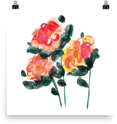 Lovely Day Floral Poster - Bouquet (600x600), Png Download