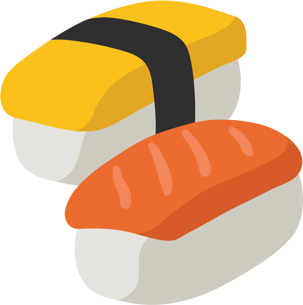 Cartoon Sushi Png - Sushi Emoji Png (1024x1024), Png Download