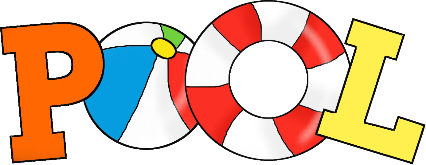 Pool Party Invitations Clipart - Pool Clip Art (1387x537), Png Download