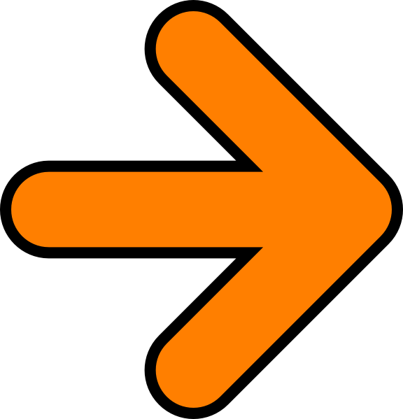 Arrow Clipart Icon - Orange Arrow Transparent Background (576x599), Png Download