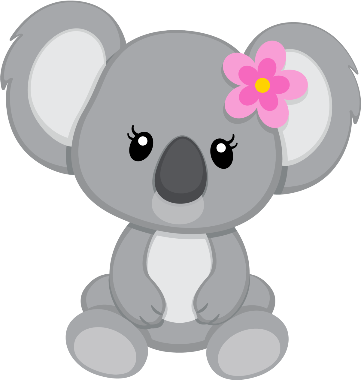 Cute Koala Stickers - Koala Clipart (1215x1280), Png Download